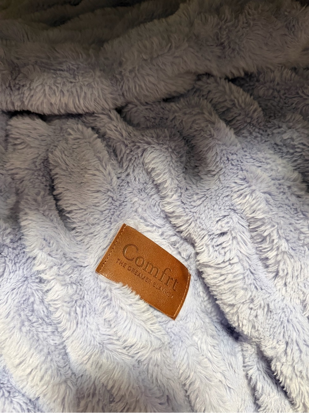 Comfrt lavender dream blanket size large like new condition - Picture 3 of 4